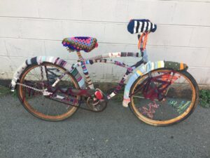 Picture of Yarn Bombing of Bicycle